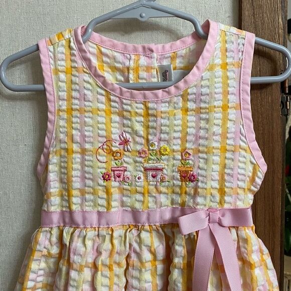 Y2K Youngland Pastel Gingham Gardening Dress - Picture 3 of 5